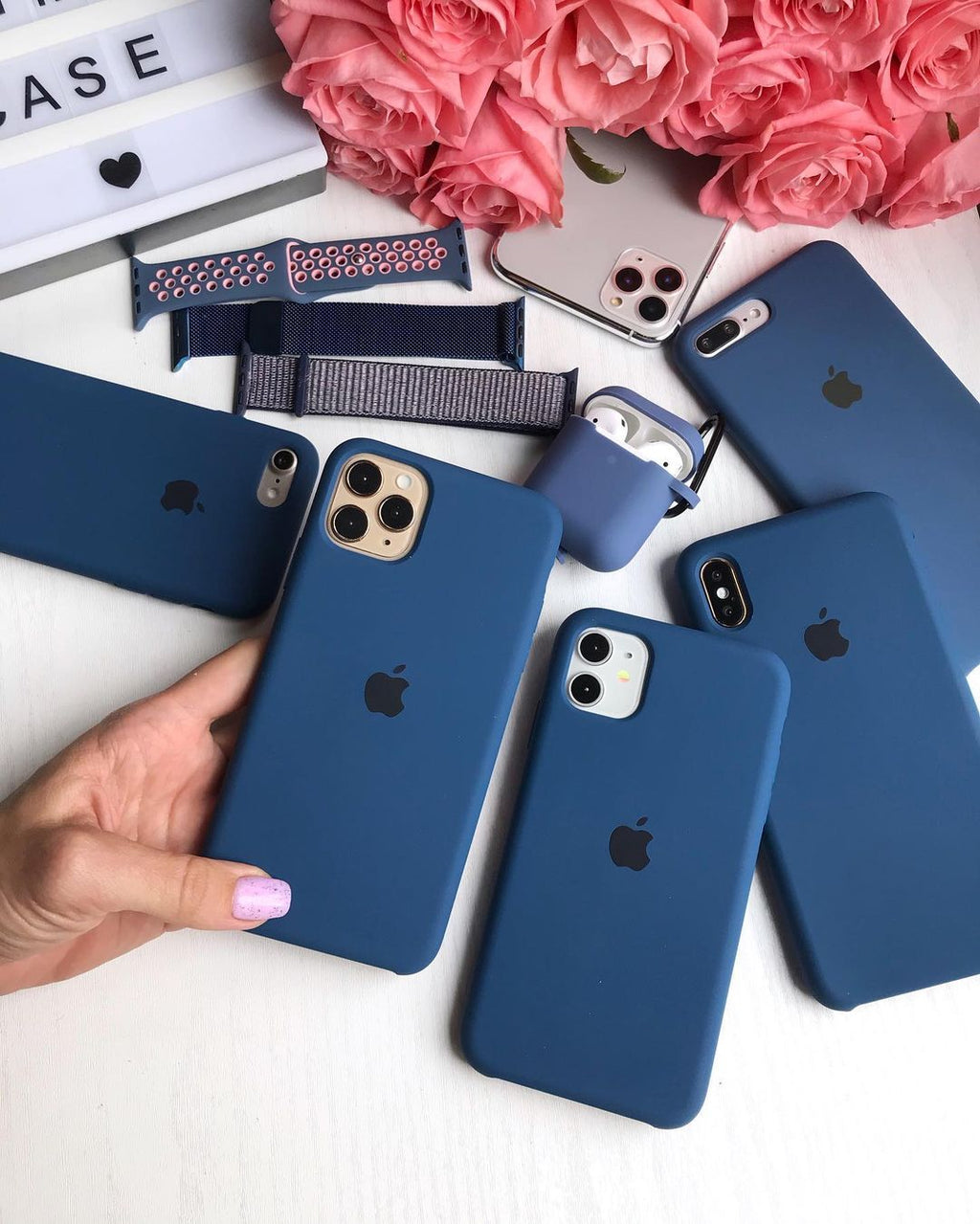 iPhone Silicone Case (Cobalt Blue)