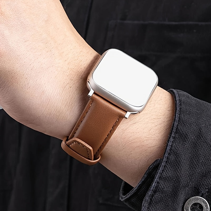 Leather Watch Band Compatible with Apple Watch