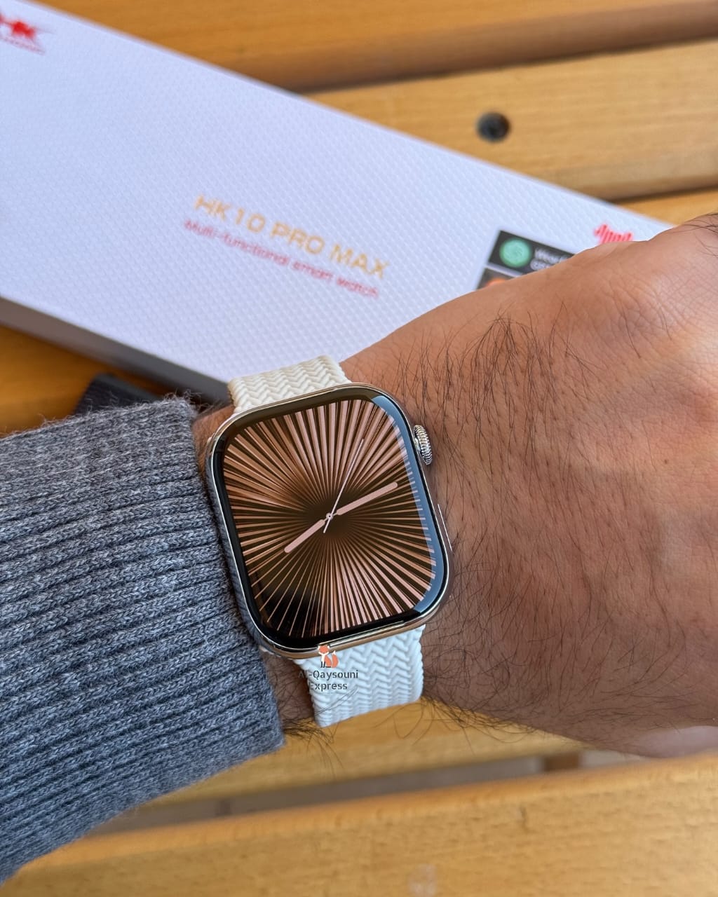 HK10 Pro Max+ Super Amoled Smartwatch (Silver)