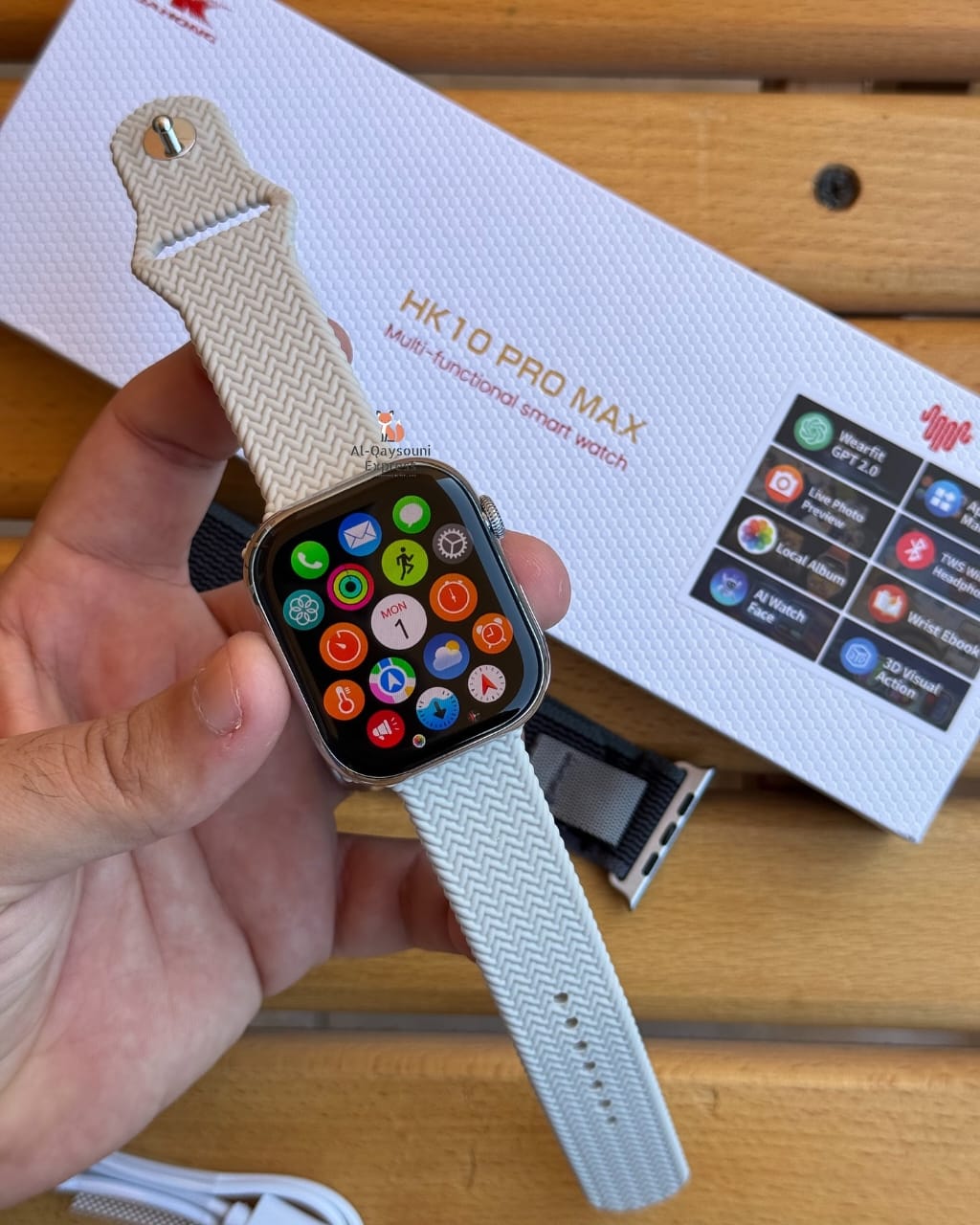 HK10 Pro Max+ Super Amoled Smartwatch (Silver)