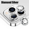 3pcs Glitter Camera Lens Protector Cover for Apple iPhone 16 15 14 Pro Max 16 Plus 13 mini Tempered Glass Protection Accessories