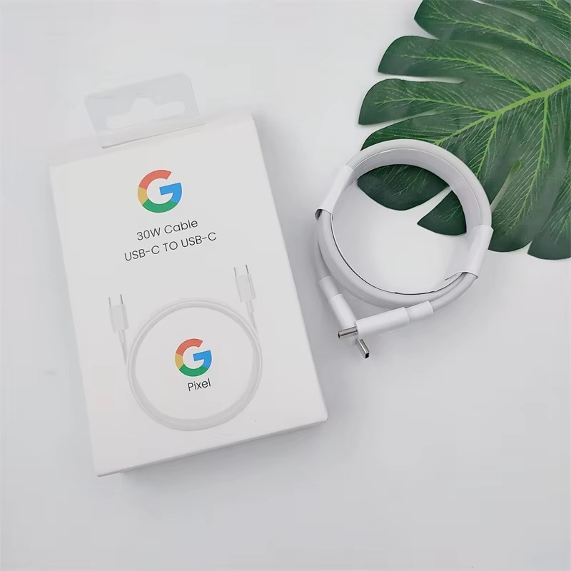 ONLY CABLE Google USB-C TO USB-C for Google Pixel 9 Pro,XL, 8 Pro,8,8A Pixel 7A Pro, Pixel 7, 6a, 6 Pro, 6, 5a, 5, Pixel Fold – White