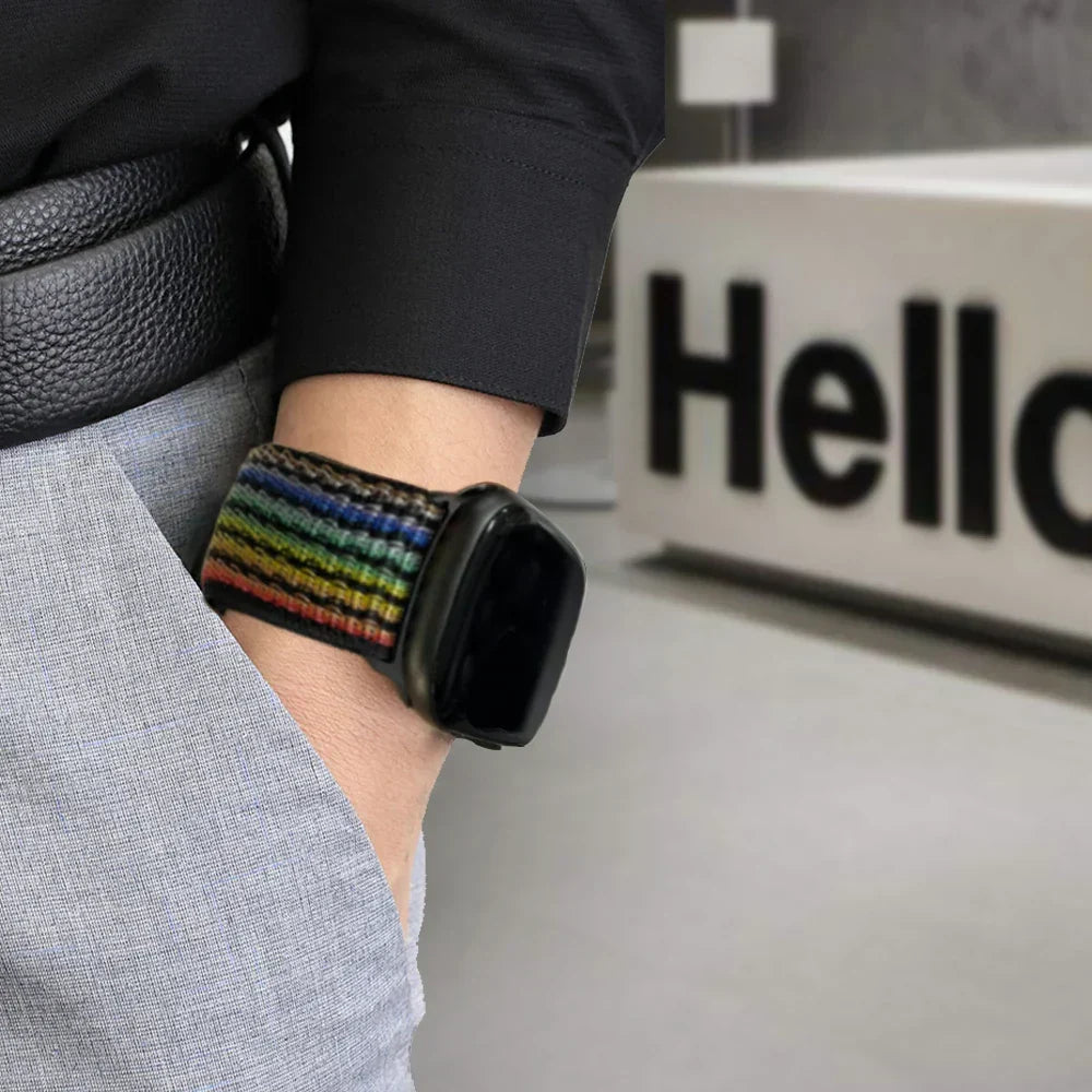Nylon loop Correa For Apple Watch Band