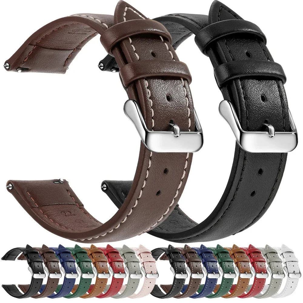 Top Grain Genuine Leather Watch Band