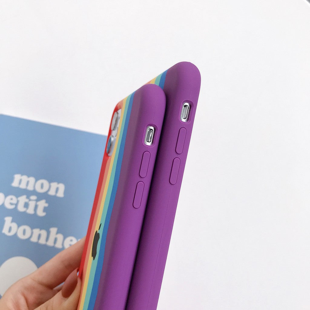 iPhone Silicone Case (Rainbow)