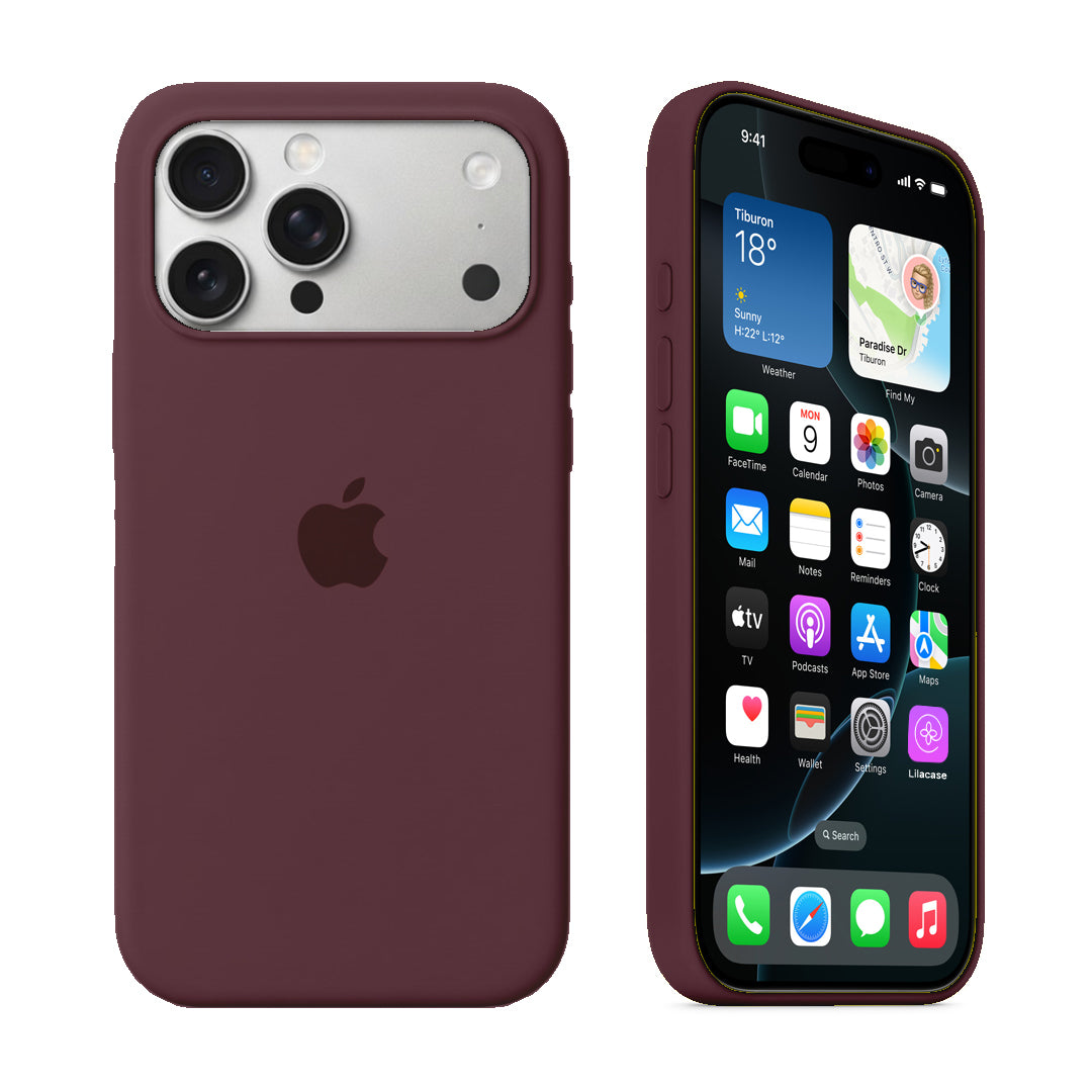 iPhone Silicone Case (Violet Cherry)