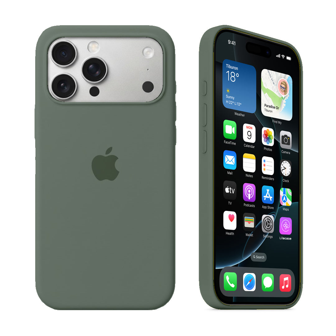 iPhone Silicone Case (Pine Green)
