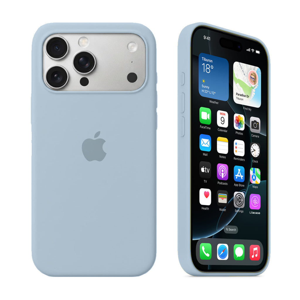 iPhone Silicone Case (Sky Blue)